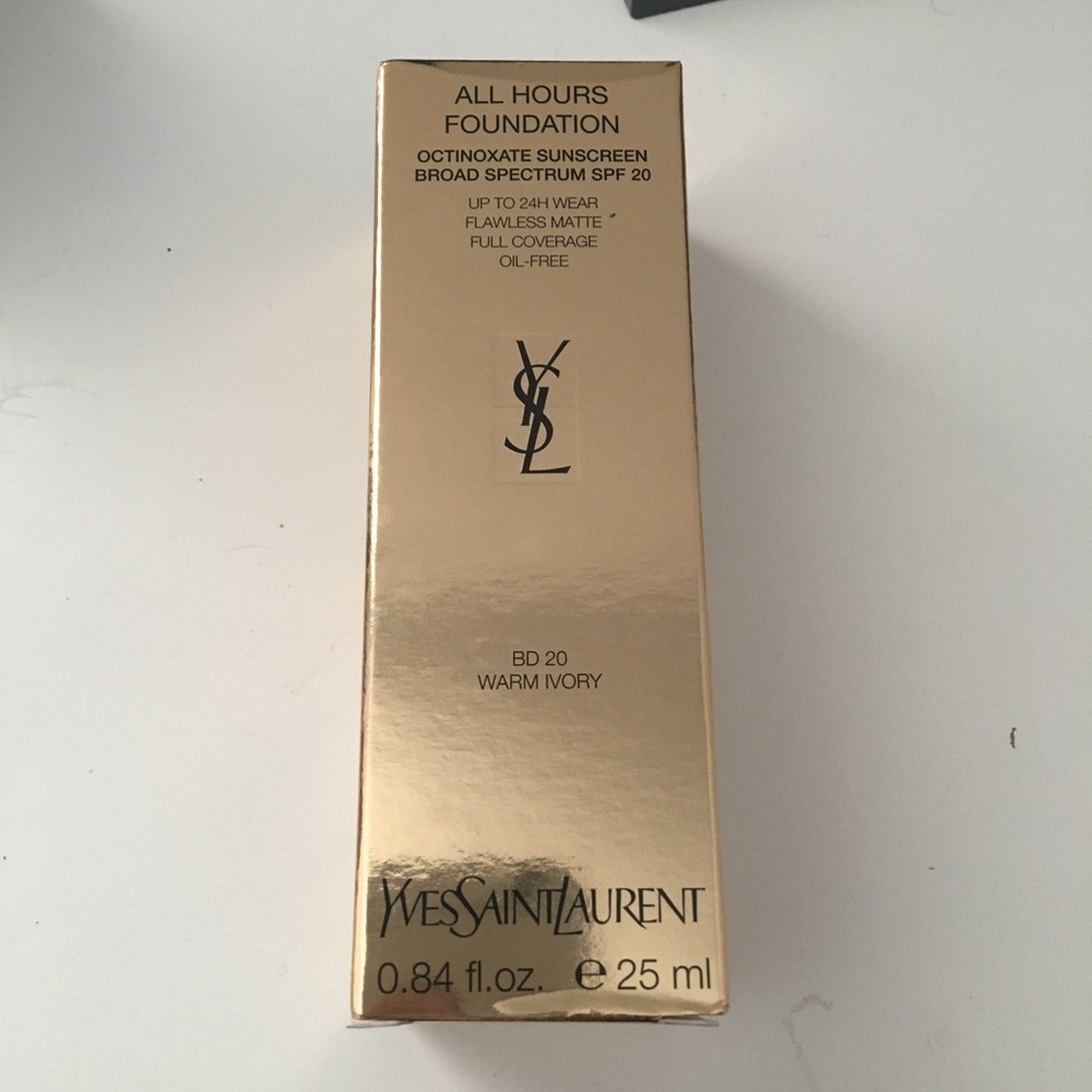NEW YSL all hours foundation in BD20 warm ivory